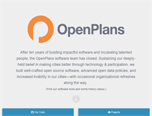 Tablet Screenshot of openplans.org
